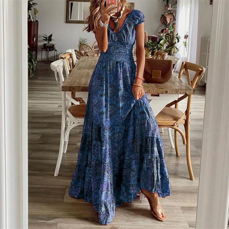 Zara | Retro Blumen Swing Kleid