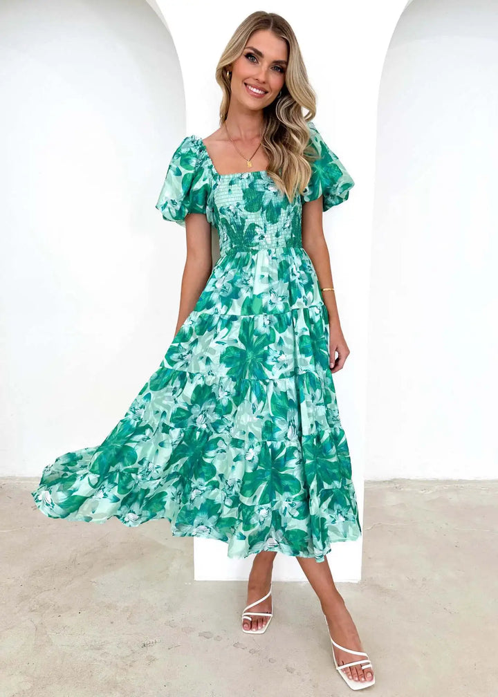 Celeste Off-Shoulder Maxikleid