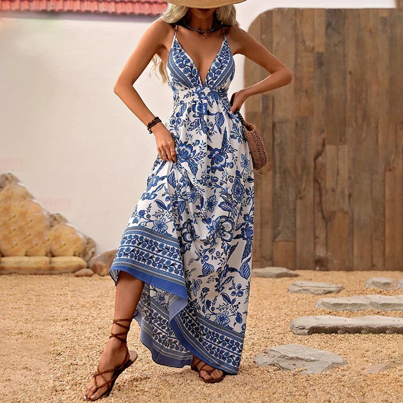 Élodie V-Ausschnitt Kleid