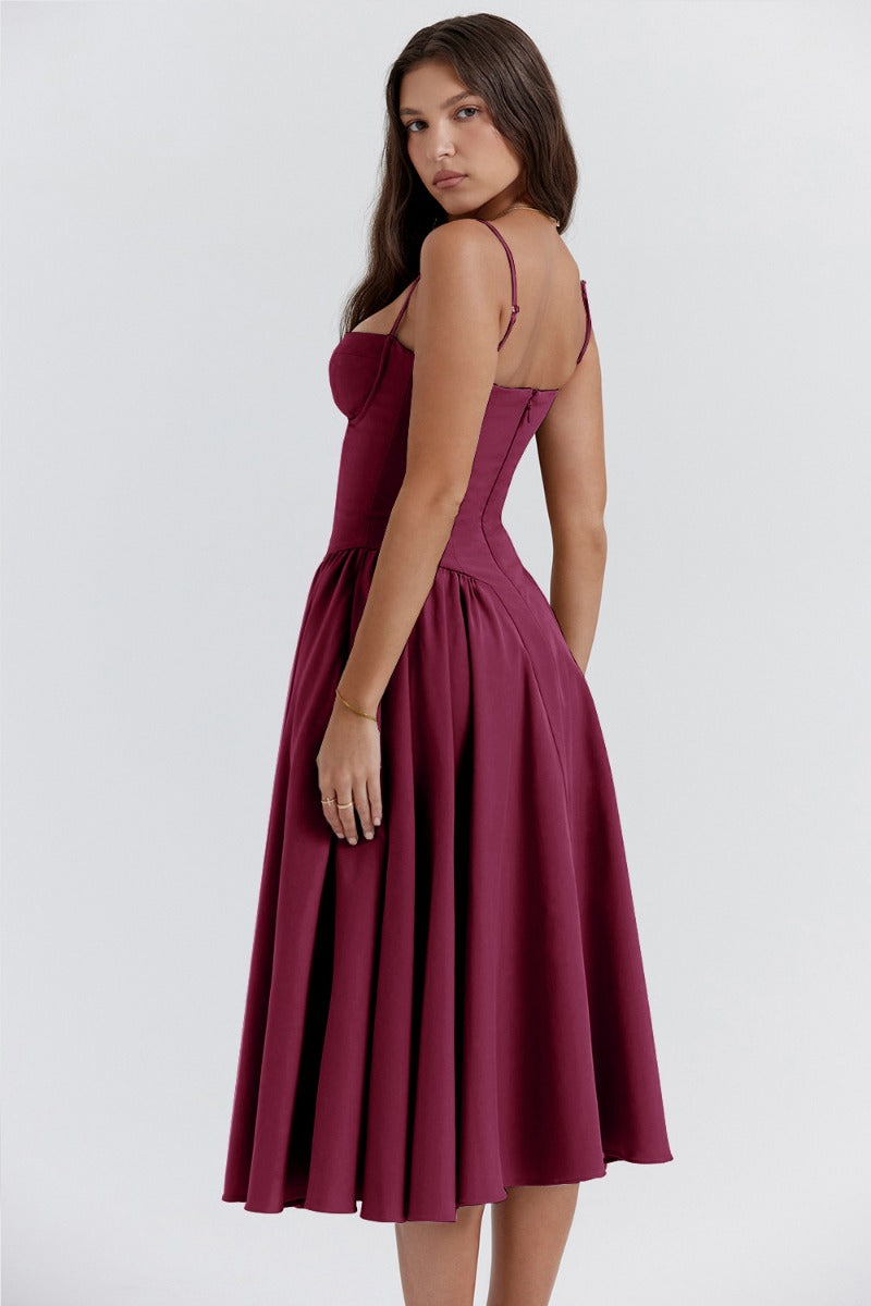 Michaela | Ärmelloses Midikleid