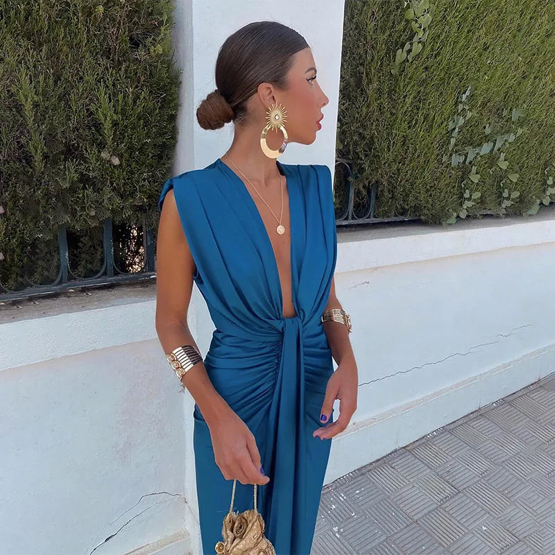 SERENA | Midikleid mit Cut-Out-Details