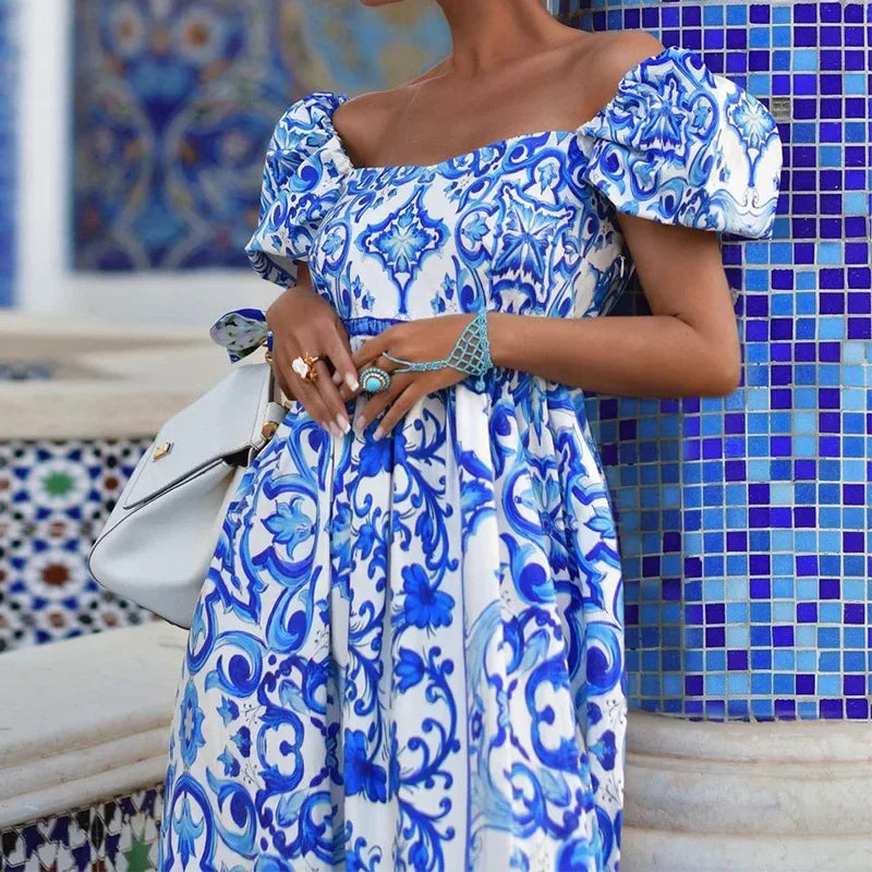 Isla Off-Shoulder Maxikleid