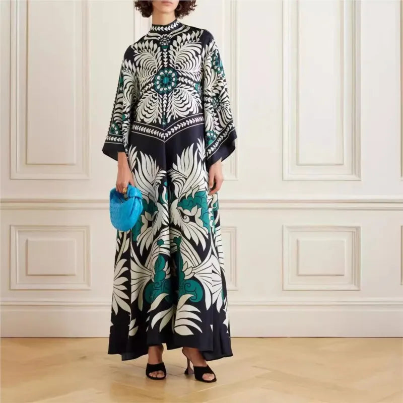 Sculpted Elegance™ Geblümtes Maxikleid