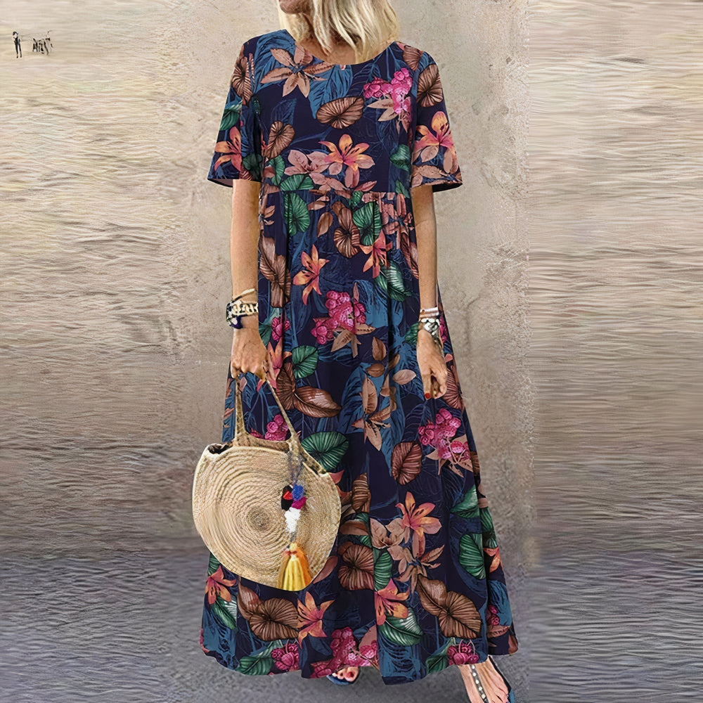 Flora | Elegantes und Lebhaftes Blumenkleid