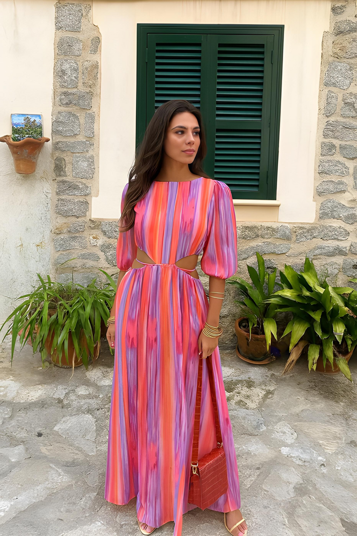 Marlis | Midi-Kleid mit Cut-Outs