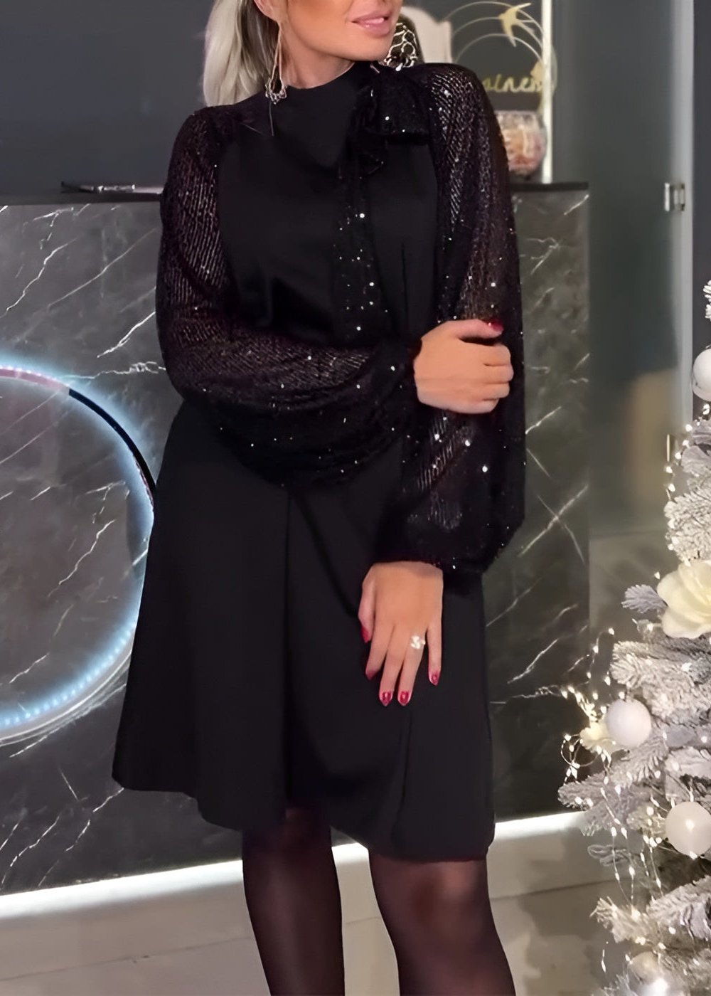 Isla – Pulloverkleid mit langen Ärmeln