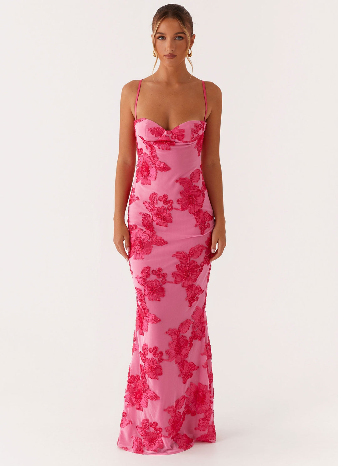 Soraya™ | Besticktes Maxikleid