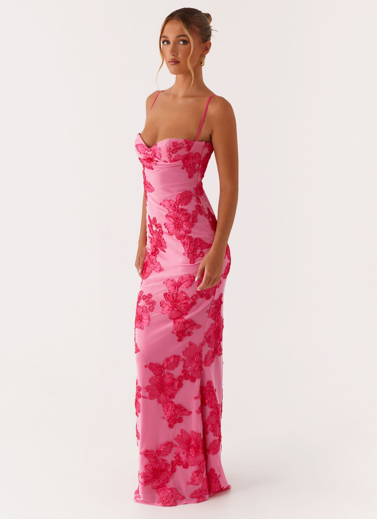 Soraya™ | Besticktes Maxikleid