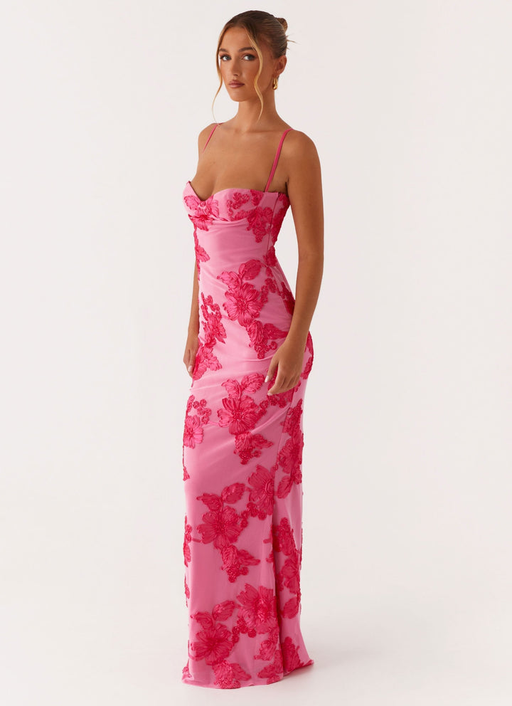 Soraya™ | Besticktes Maxikleid