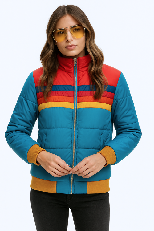 Charlotte Vintage-Mantel -  Blau