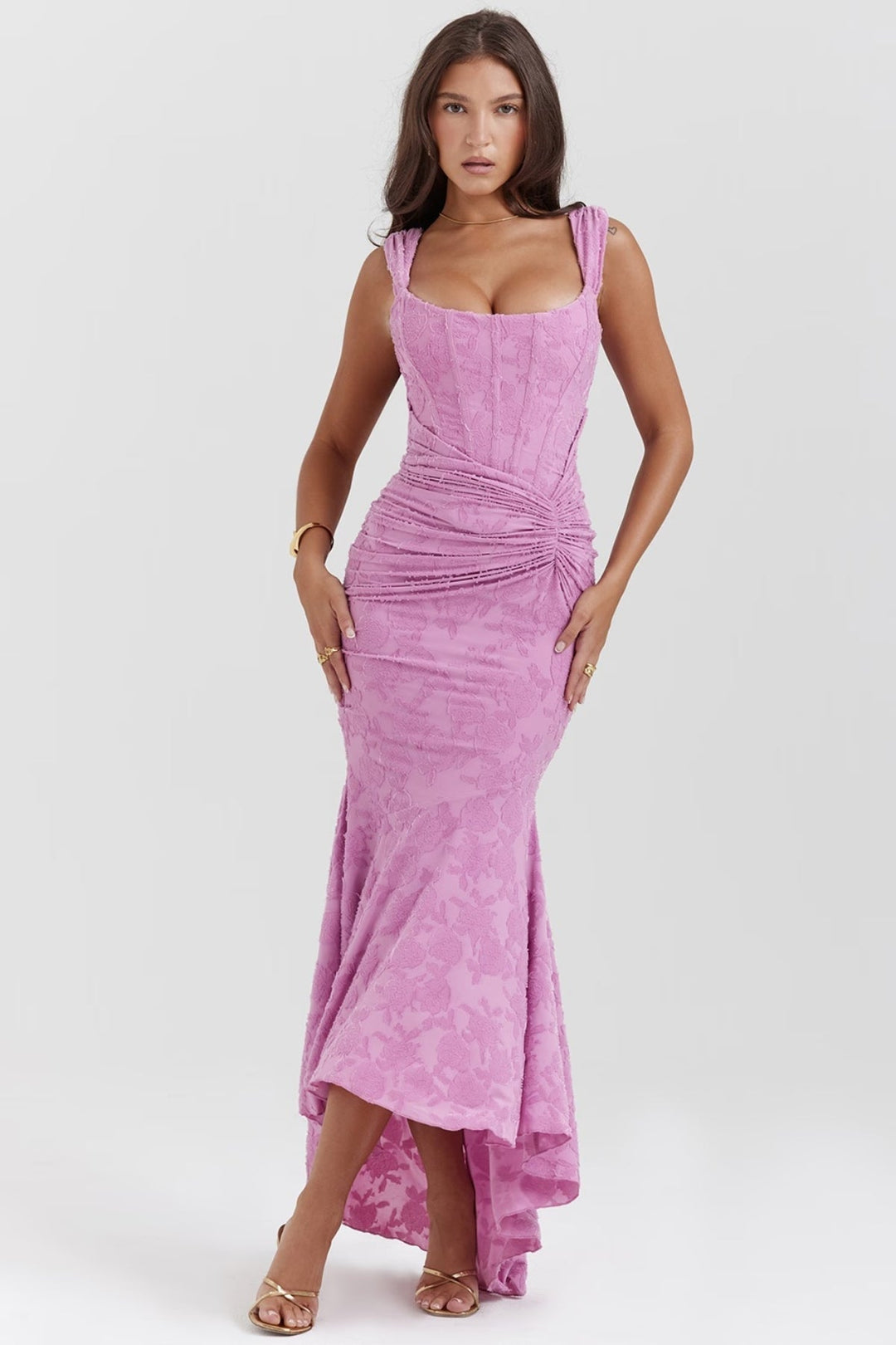 Zara | Florales Maxikleid