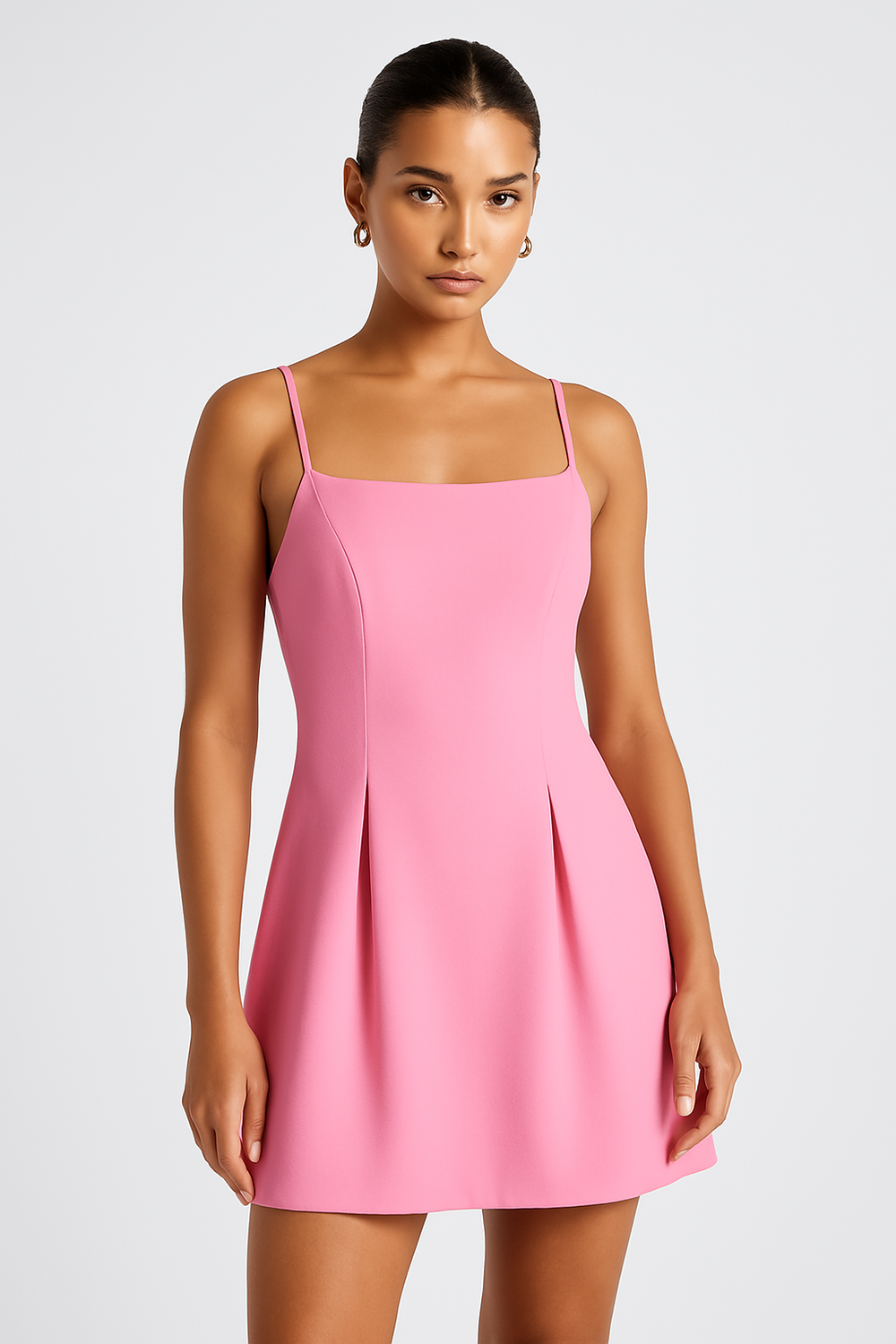 Amelina | Falten Mini-Kleid