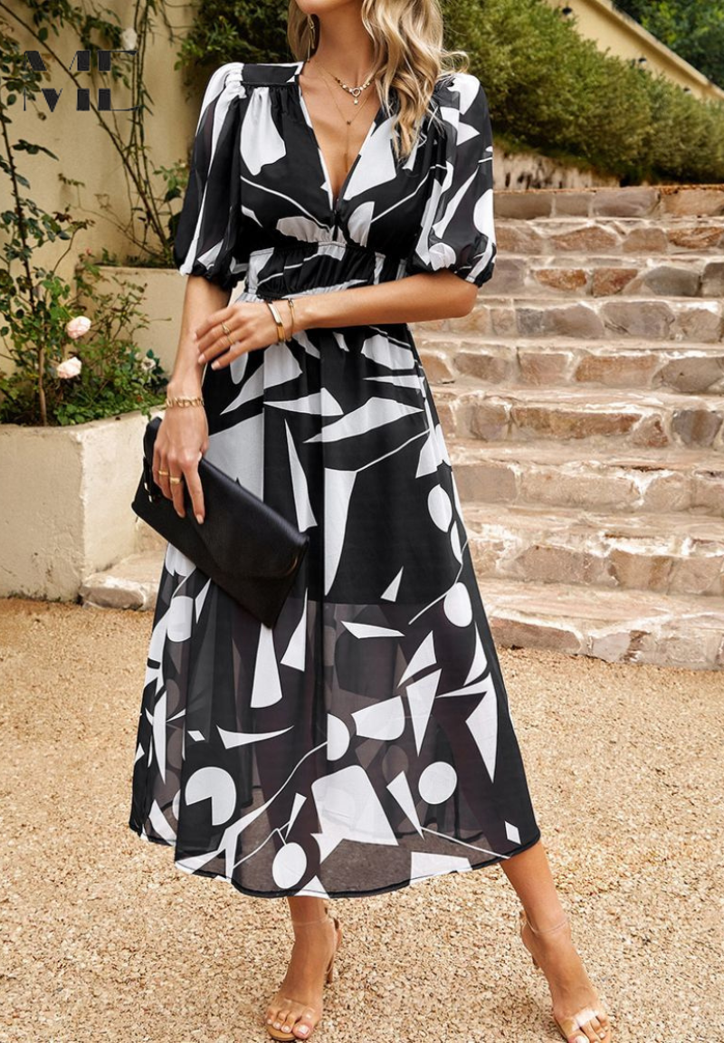 Danielle – Luxuriöses, zeitloses Midikleid (Fast ausverkauft)