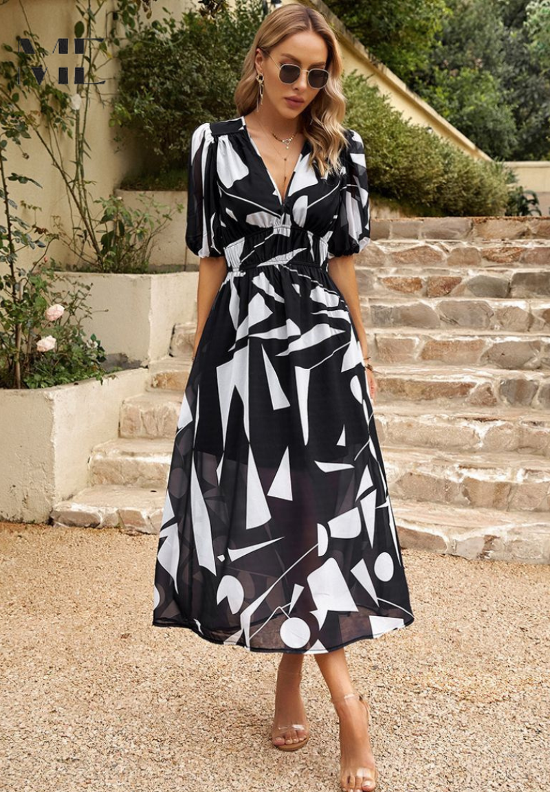 Danielle – Luxuriöses, zeitloses Midikleid (Fast ausverkauft)