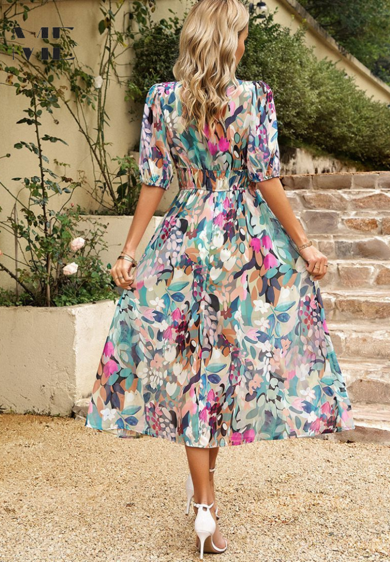 Danielle – Luxuriöses, zeitloses Midikleid (Fast ausverkauft)