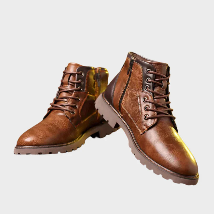 Owen™ | Langlebige Leder-Kampfstiefel
