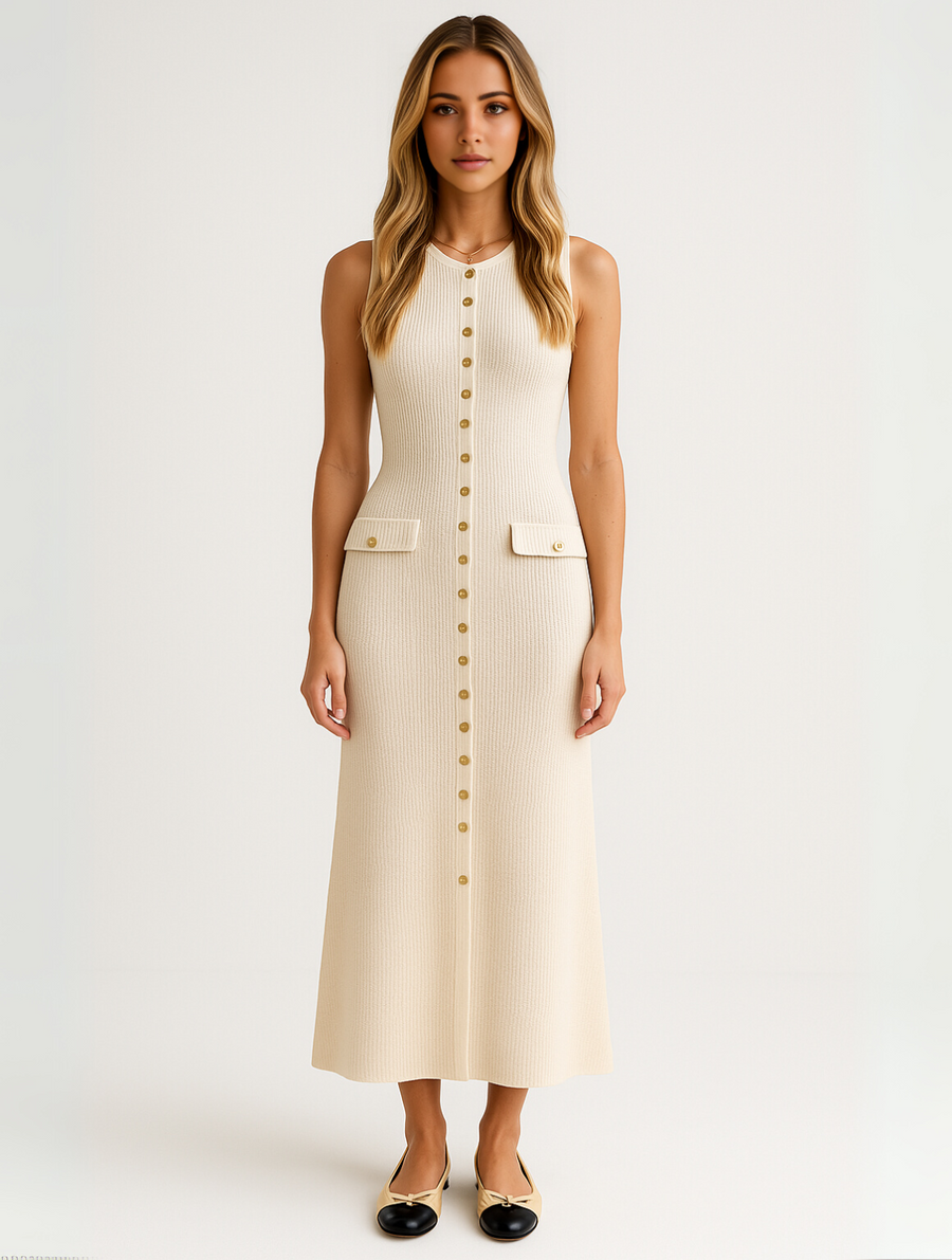Lily Structured Classic Midi Dress