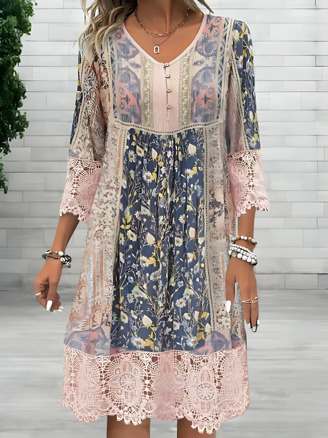 Tamara | Luxuriöses Boho-Fließendes Kleid