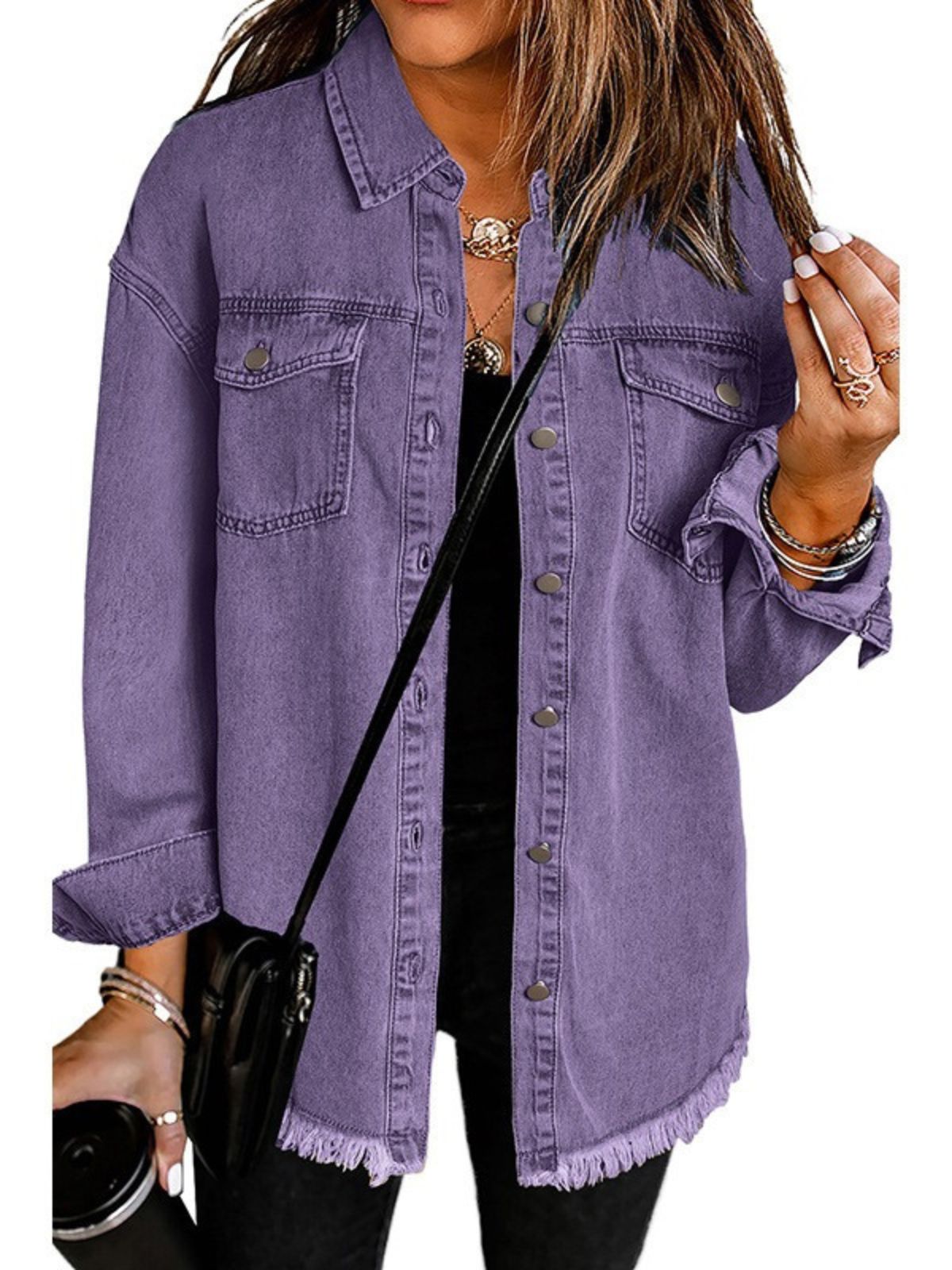 Lizzo™ | Lässige Jacke mit Fransen
