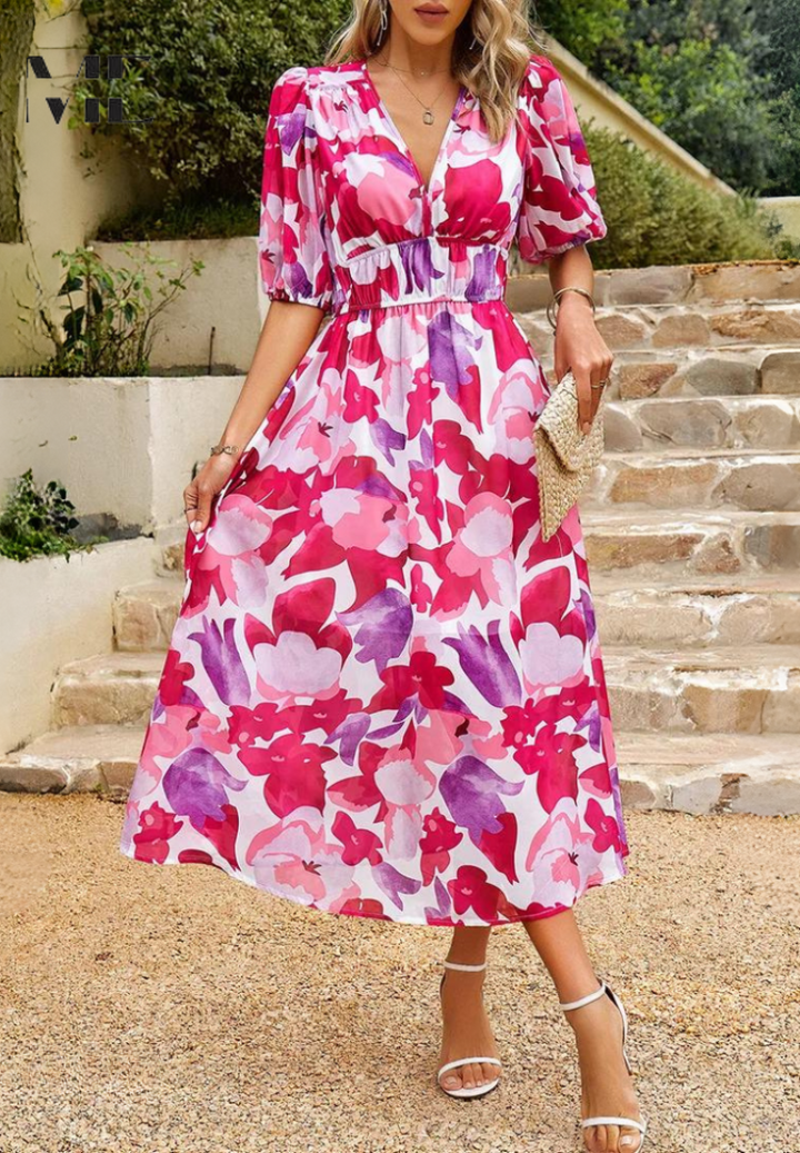 Danielle – Luxuriöses, zeitloses Midikleid (Fast ausverkauft)