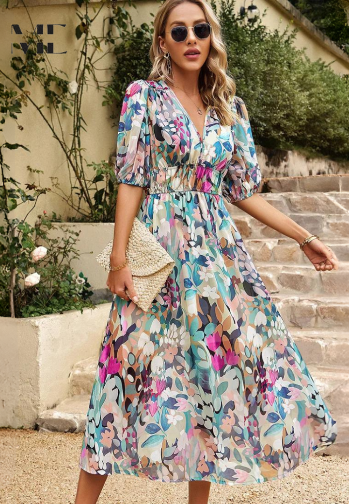 Danielle – Luxuriöses, zeitloses Midikleid (Fast ausverkauft)