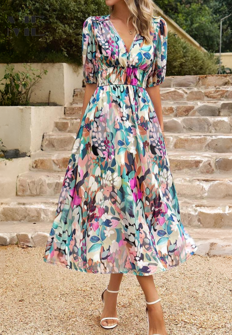 Danielle – Luxuriöses, zeitloses Midikleid (Fast ausverkauft)
