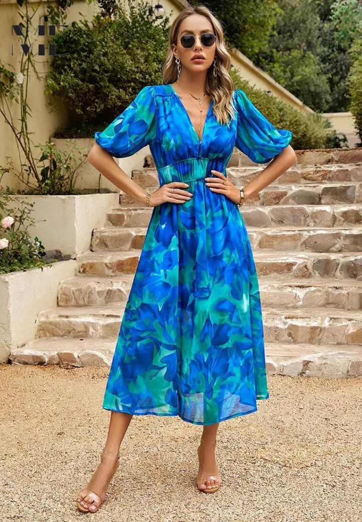 Danielle – Luxuriöses, zeitloses Midikleid (Fast ausverkauft)