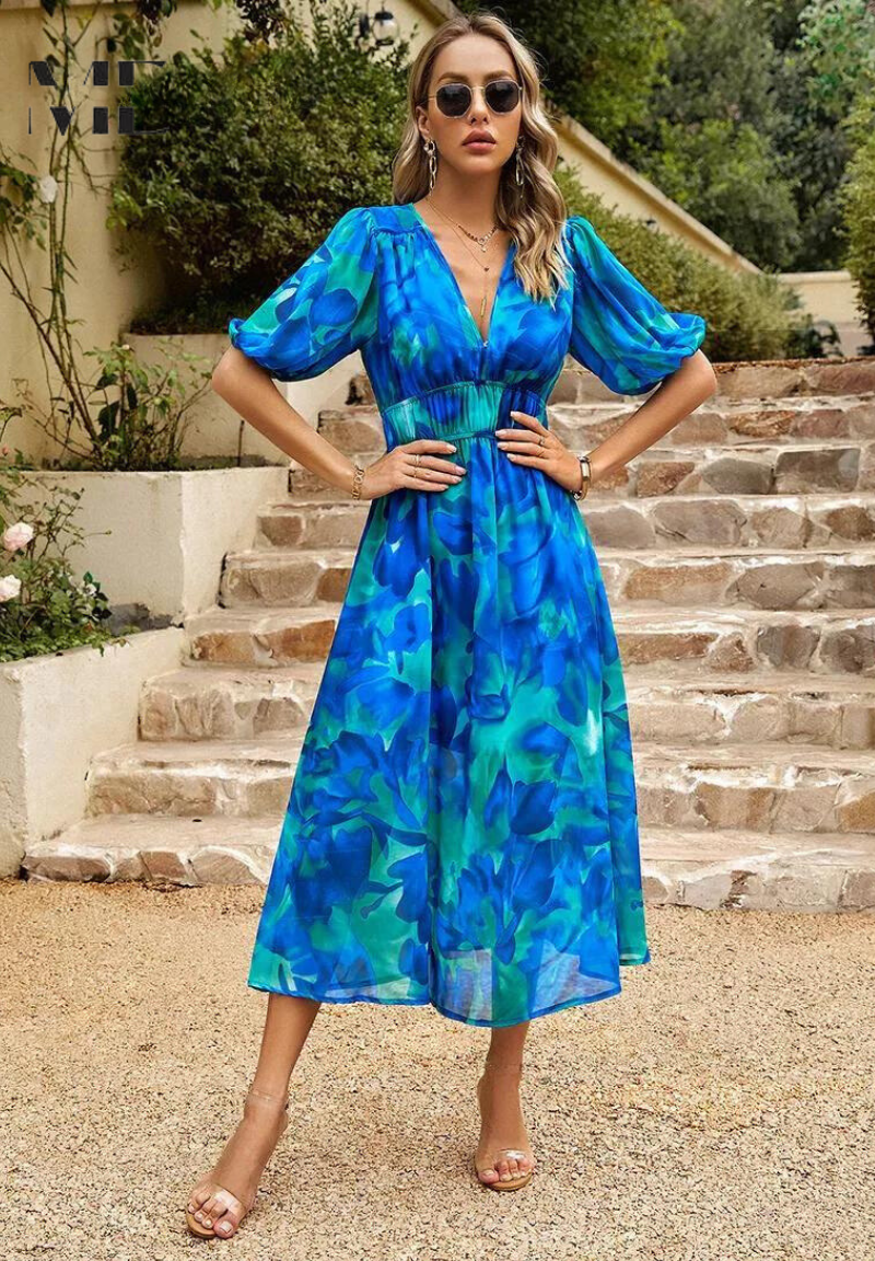 Danielle – Luxuriöses, zeitloses Midikleid (Fast ausverkauft)