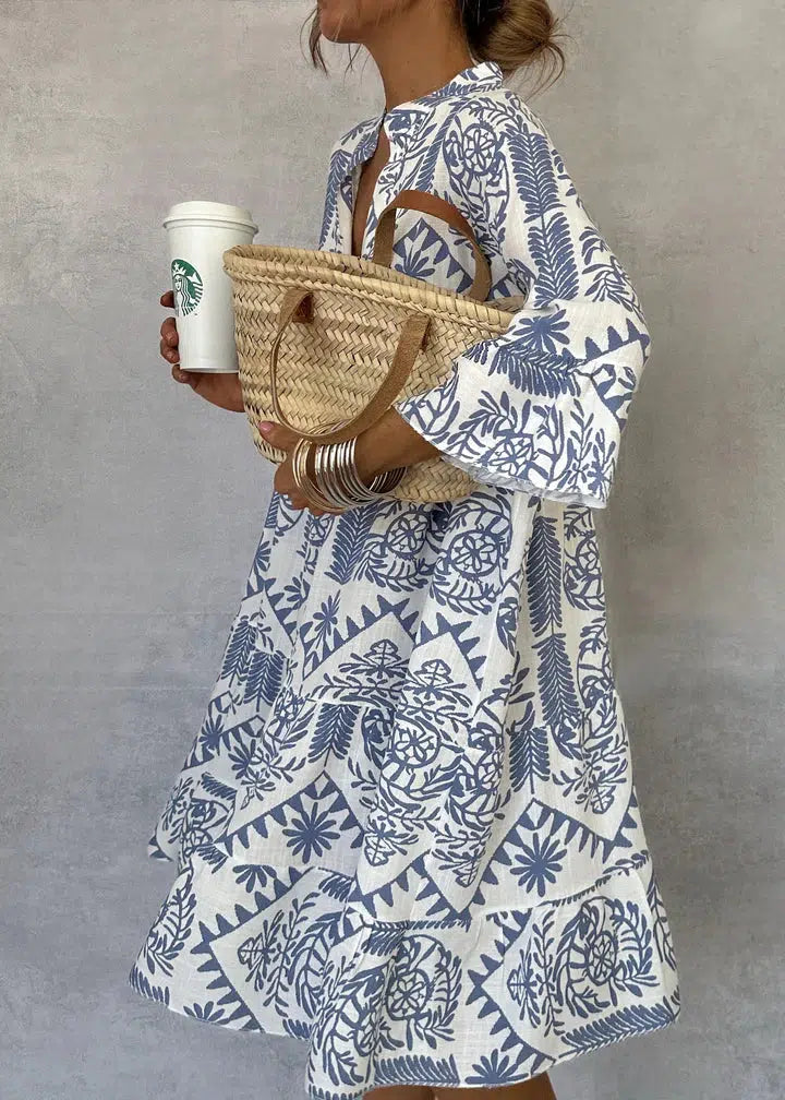 Megan | Lockeres Boho-Tunikakleid