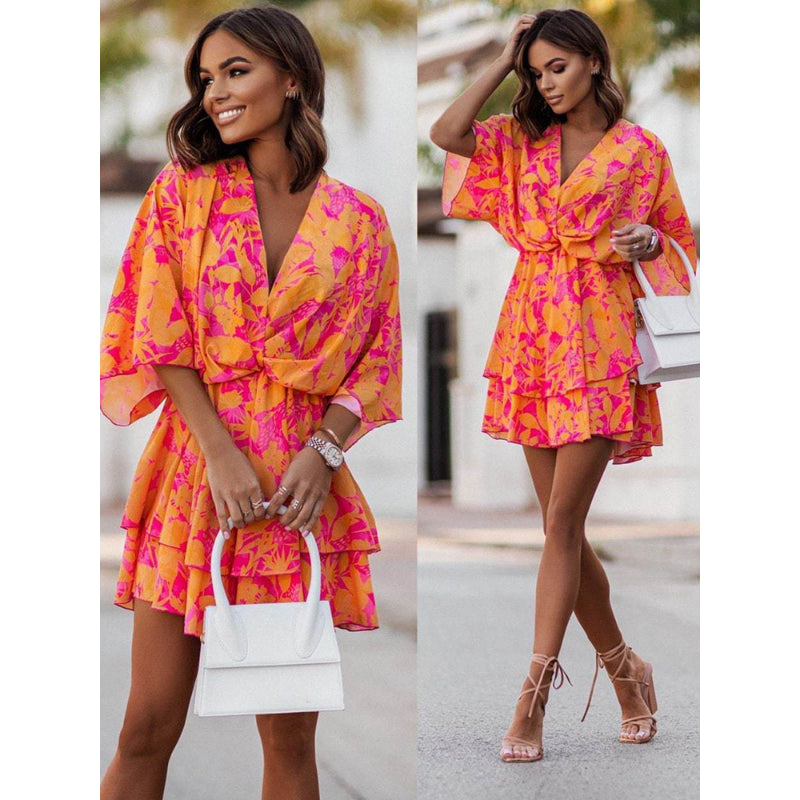 Valeria – Bohemian Blumen-Minidress