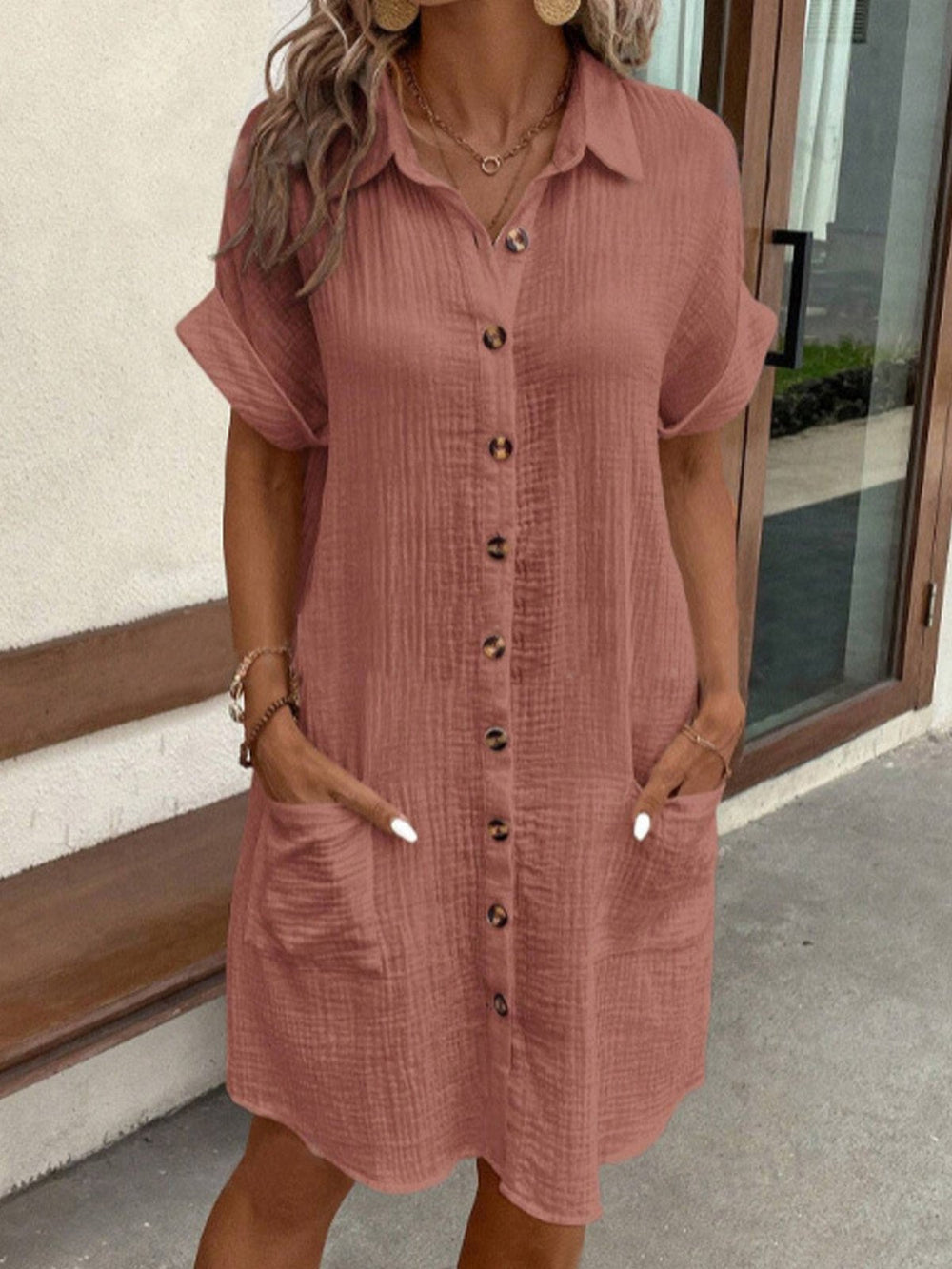 Celest | Elegantes Polo-Kleid