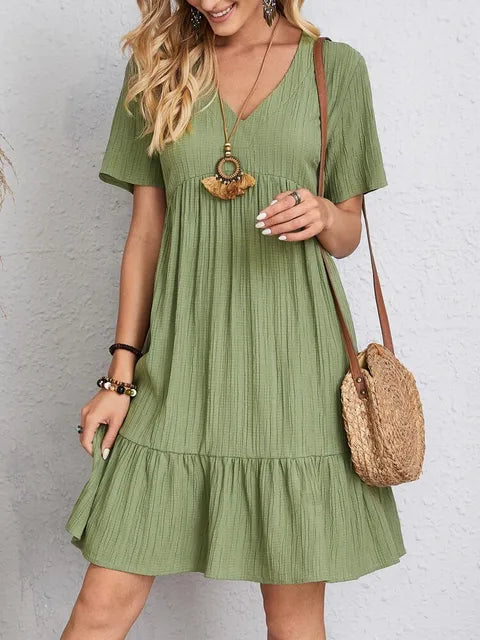 Lisa | Kleid mit V-Ausschnitt für Damen