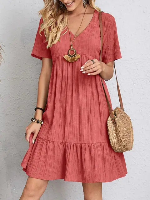 Lisa | Kleid mit V-Ausschnitt für Damen