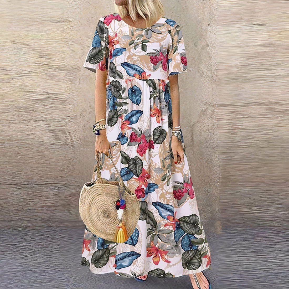 FLORA | Elegantes und Lebhaftes Blumenkleid