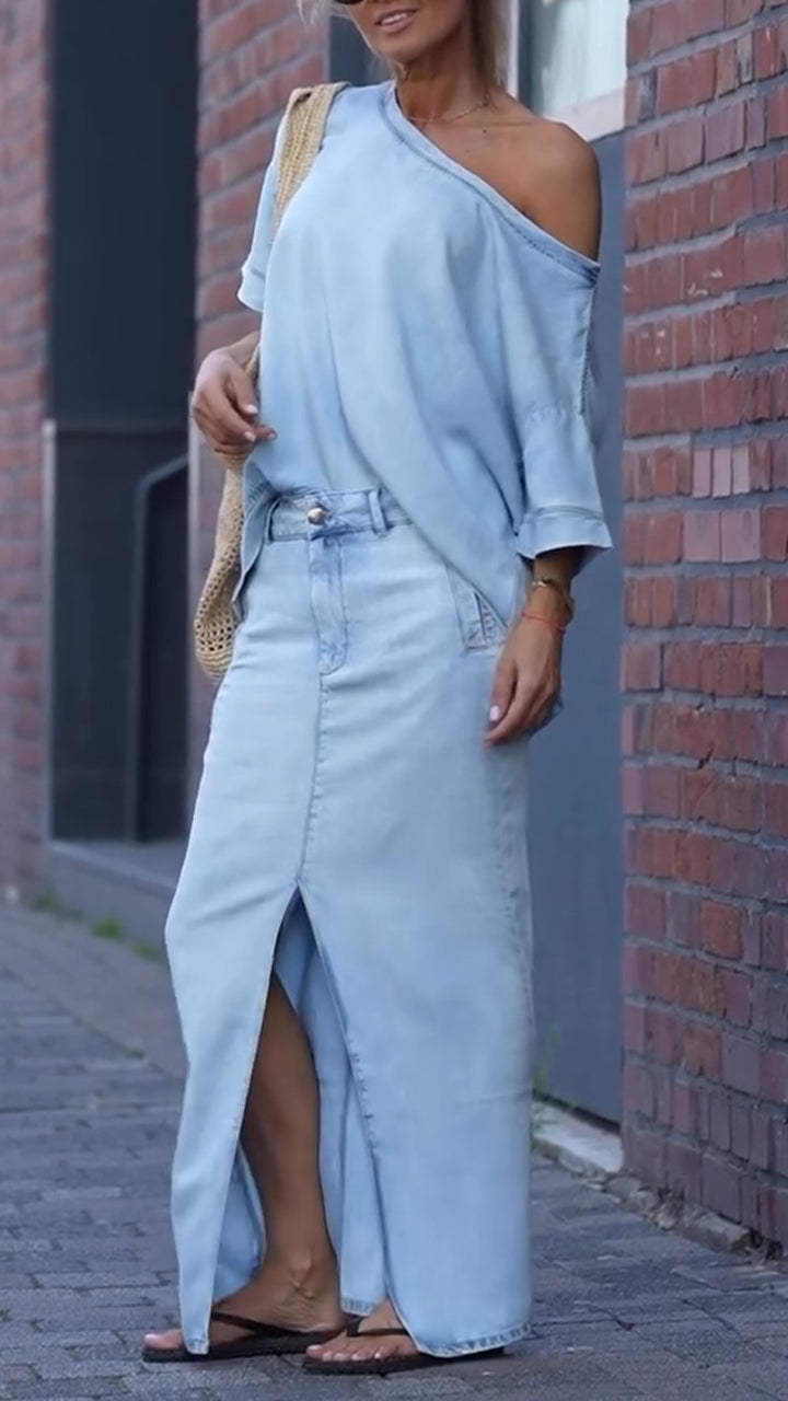 Amora | Lässiger Jeansanzug