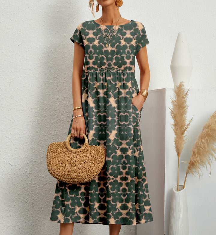 WINNIE | STILVOLLES MIDIKLEID MIT BLUMENMUSTER