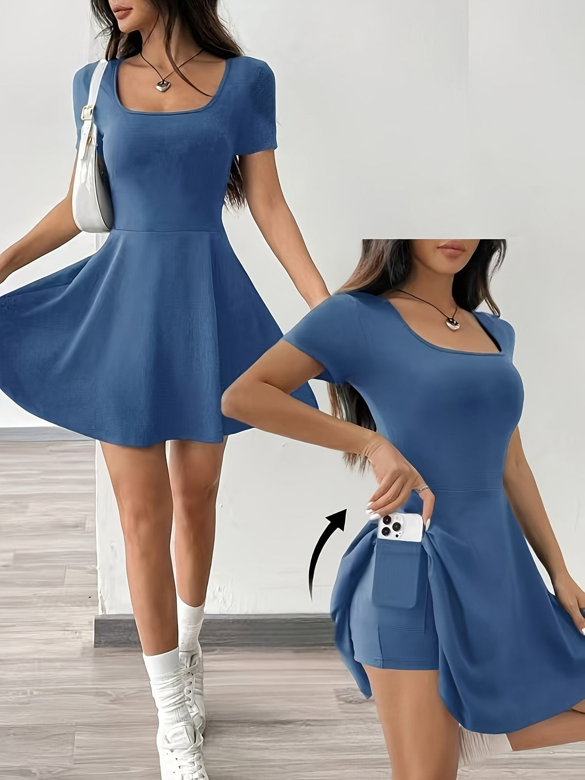 Sculpt & Soft Bandeau Mini-Kleid