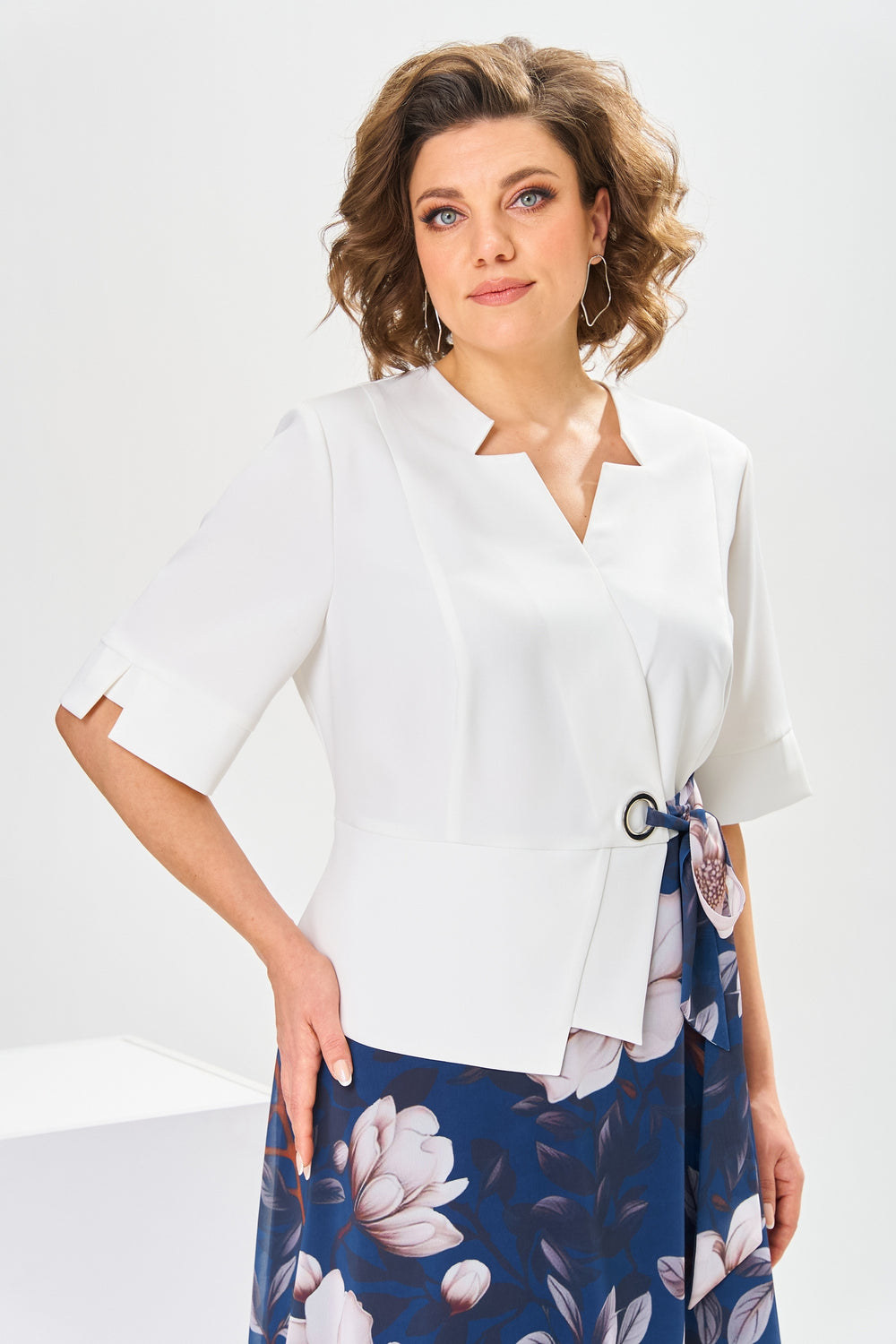 Logan | Premium Kleid aus Baumwolle und Seide