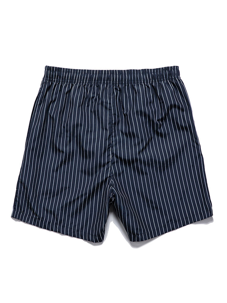 Hemd mit Palmen-Print und Badehose mit Streifenmuster