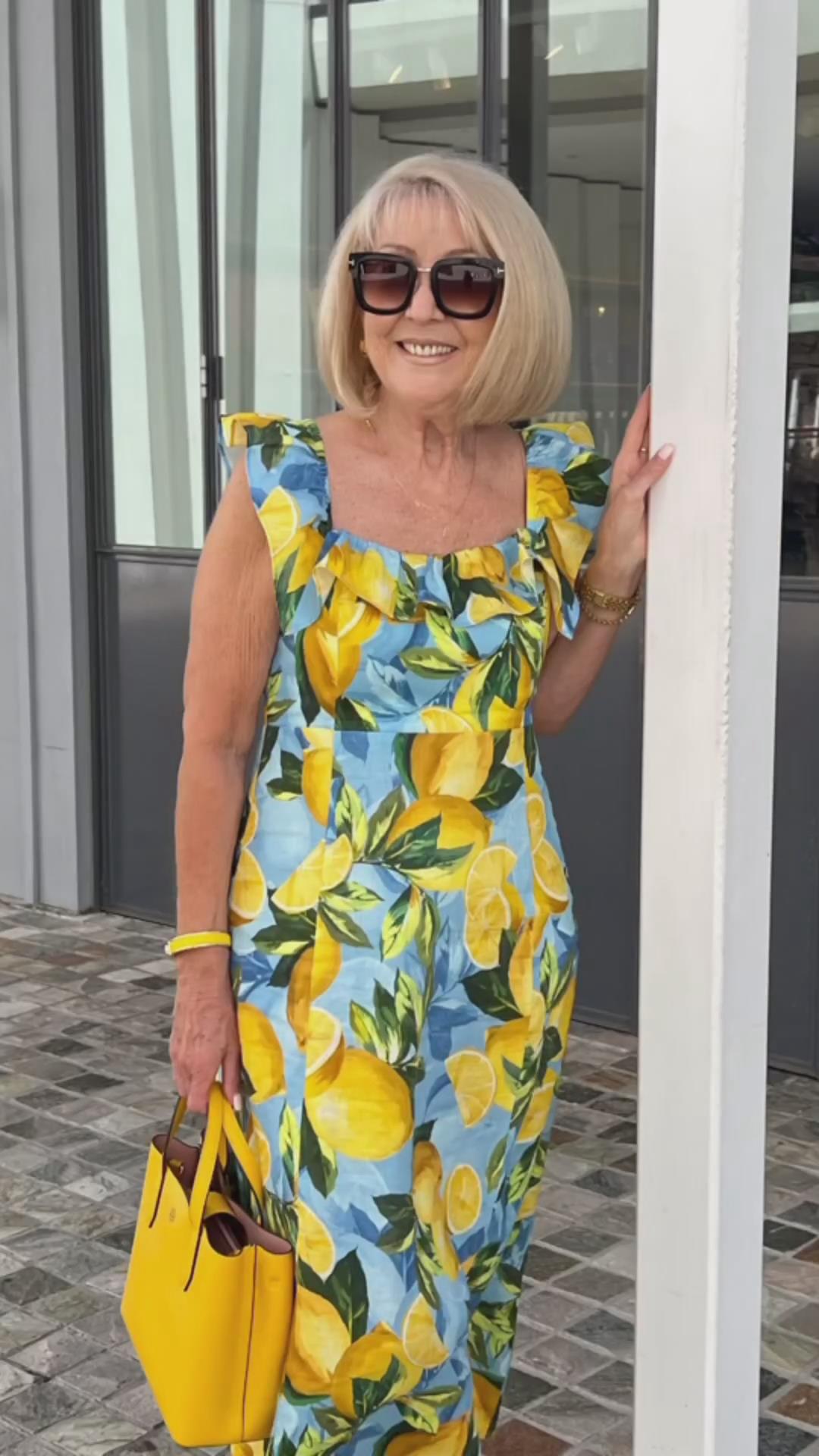 VanDeZaar® | Limón – Sommerkleid mit Zitronenprint