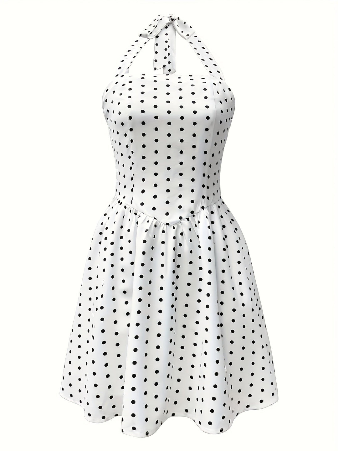 Vivienne Punkte Halter Minikleid