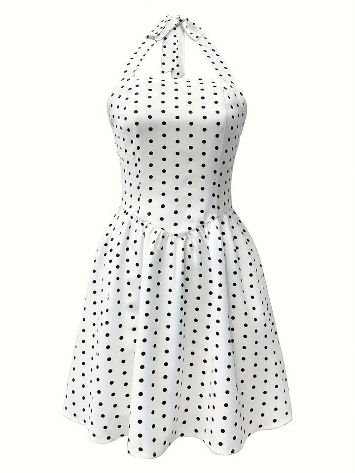 Vivienne Punkte Halter Minikleid