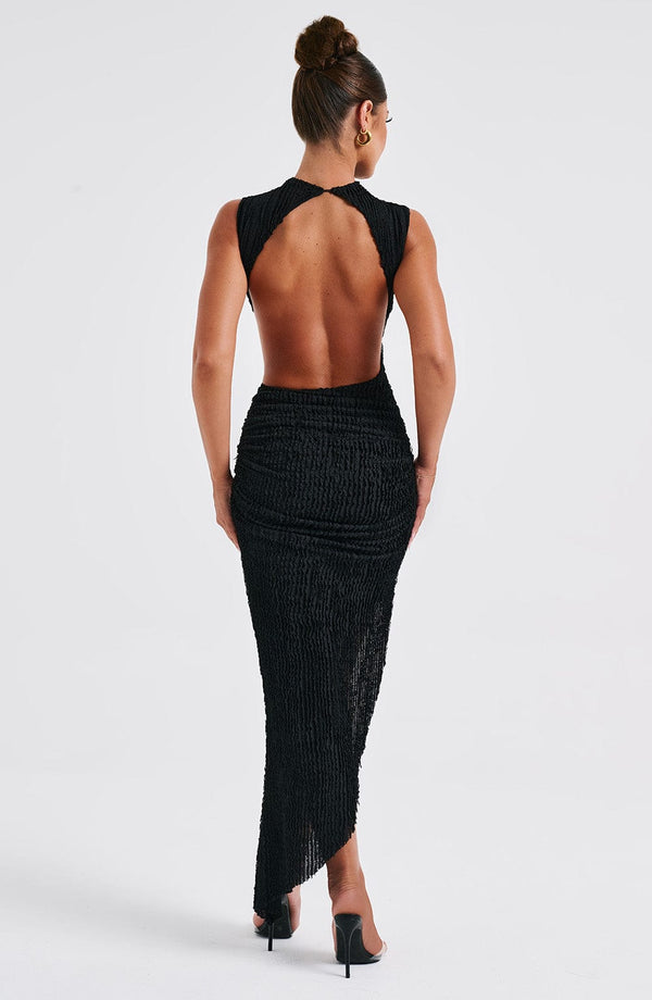 Saraya | Asymmetrisches Midikleid mit Struktur