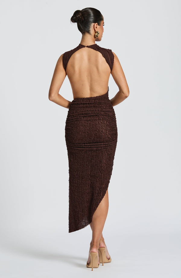 Soraya™ | Asymmetrisches Midikleid mit Struktur