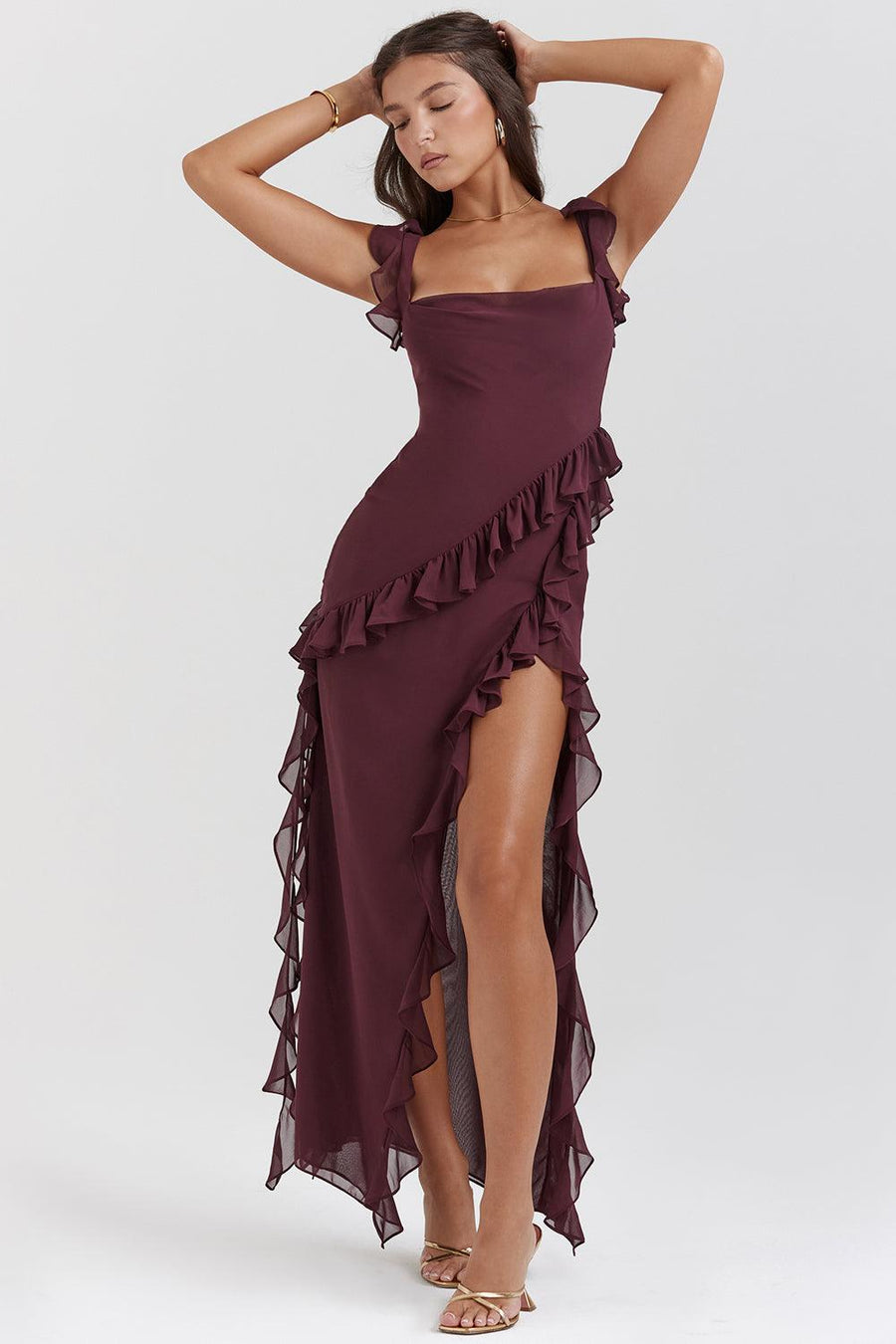 Venara High-Slit Dress