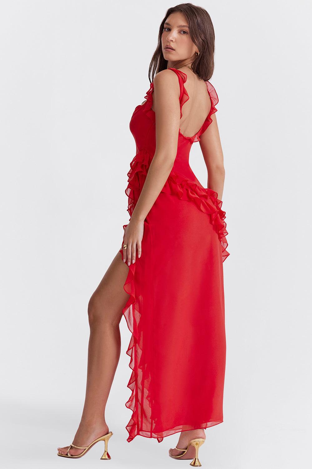 Venara™ | Kleid mit hohem Schlitz