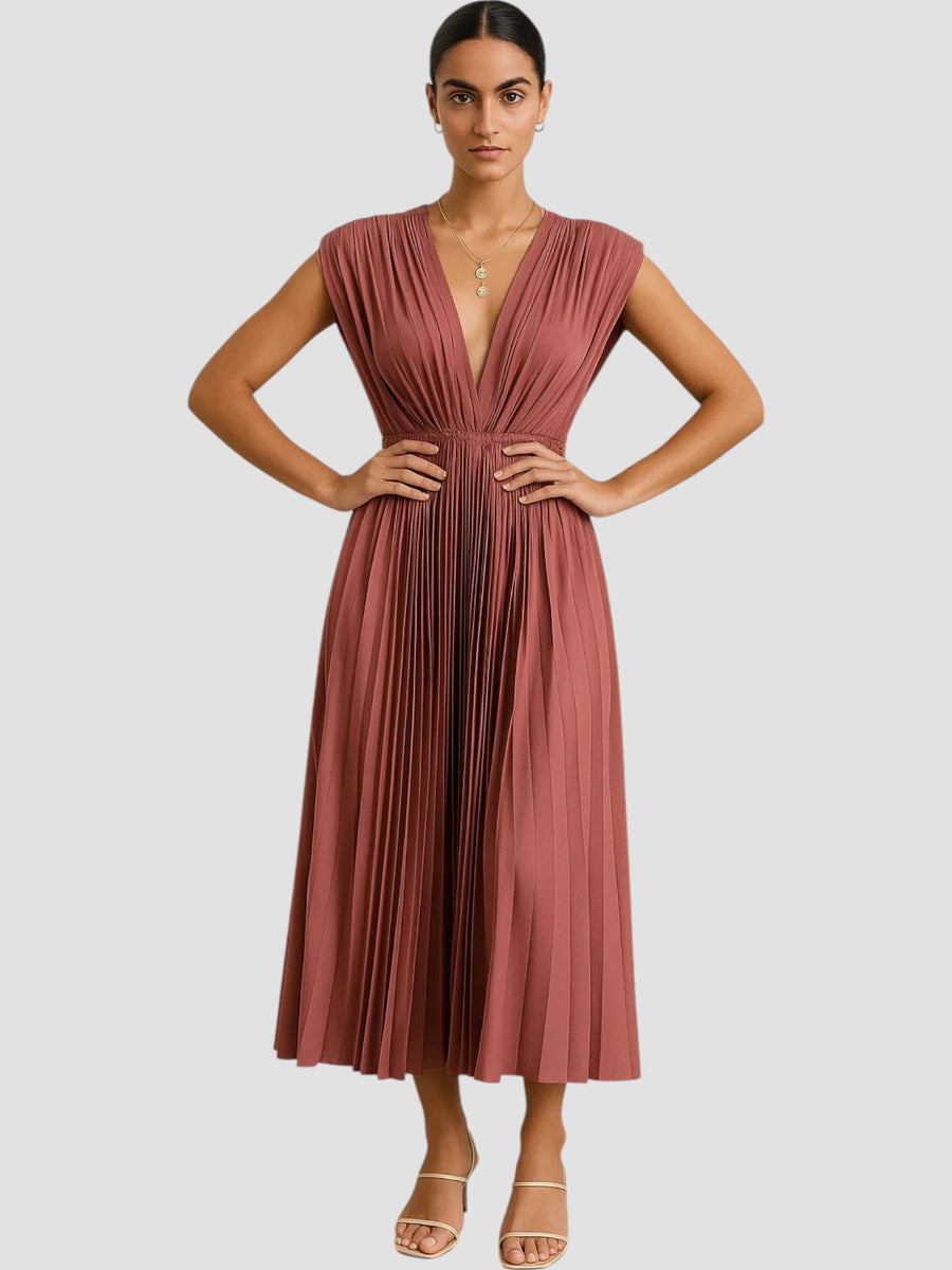 Isla Pleated Dress