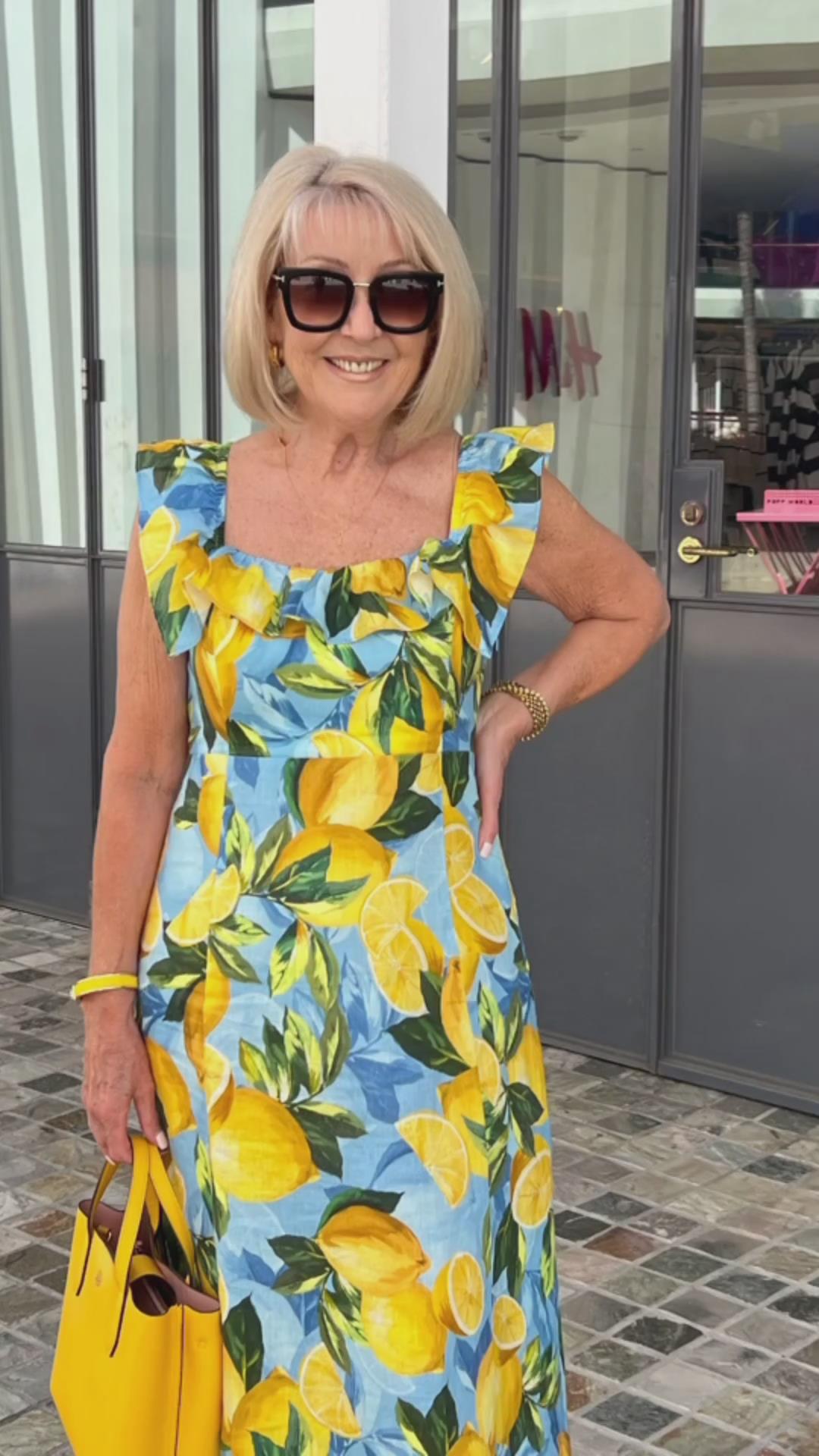 VanDeZaar® | Limón – Sommerkleid mit Zitronenprint