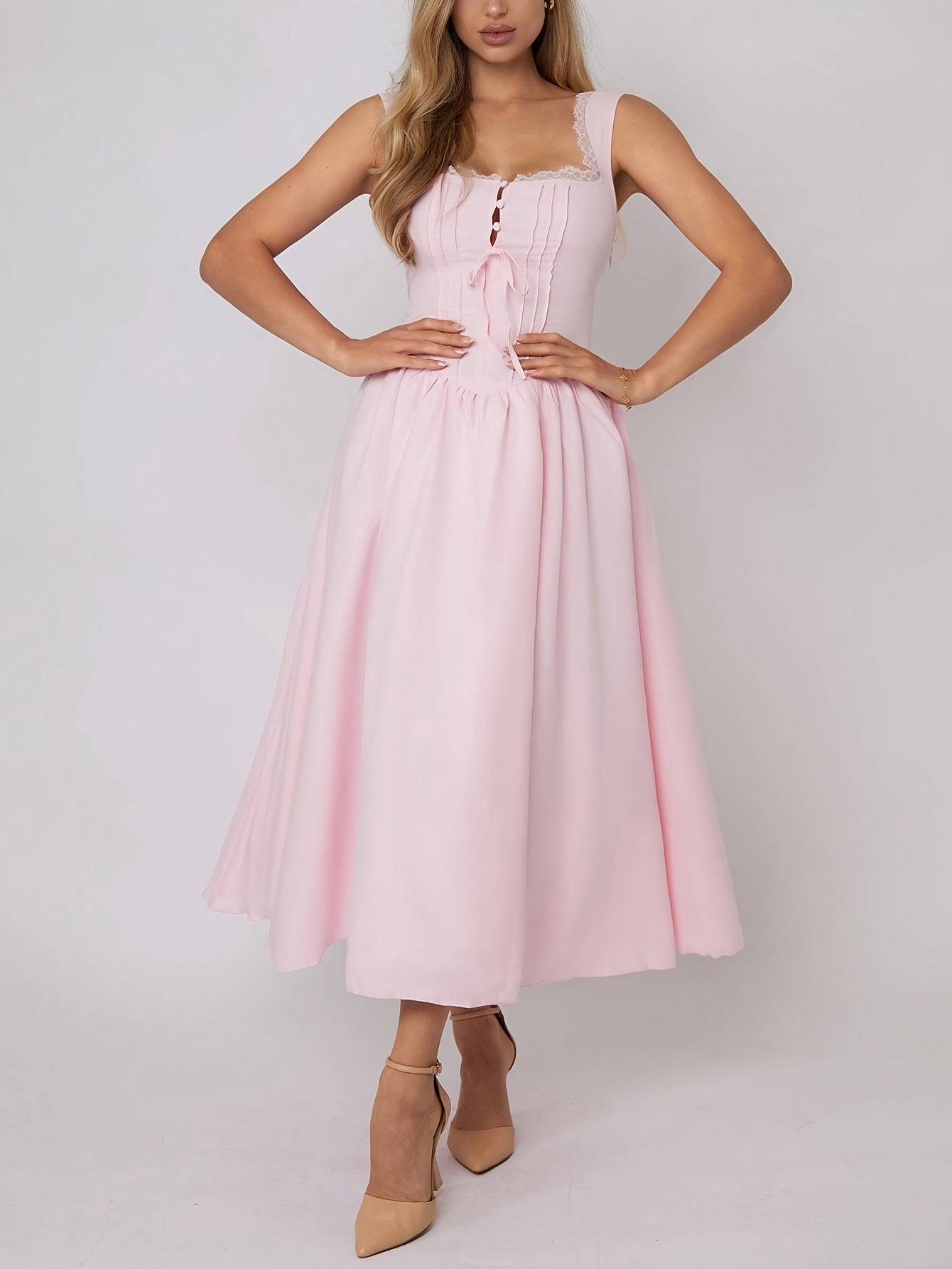 Celeste | Trägerloses ausgestelltes Kleid