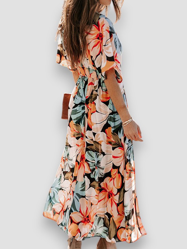 Karina Floral Boho Maxi Dress
